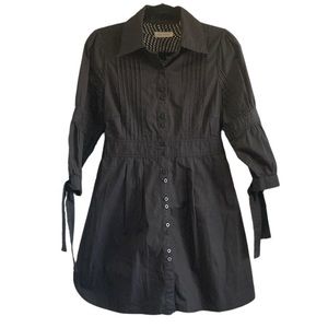 Ted Baker Black Button-Up Dress